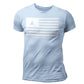 Light Blue Paper Tuner Flag T-Shirt