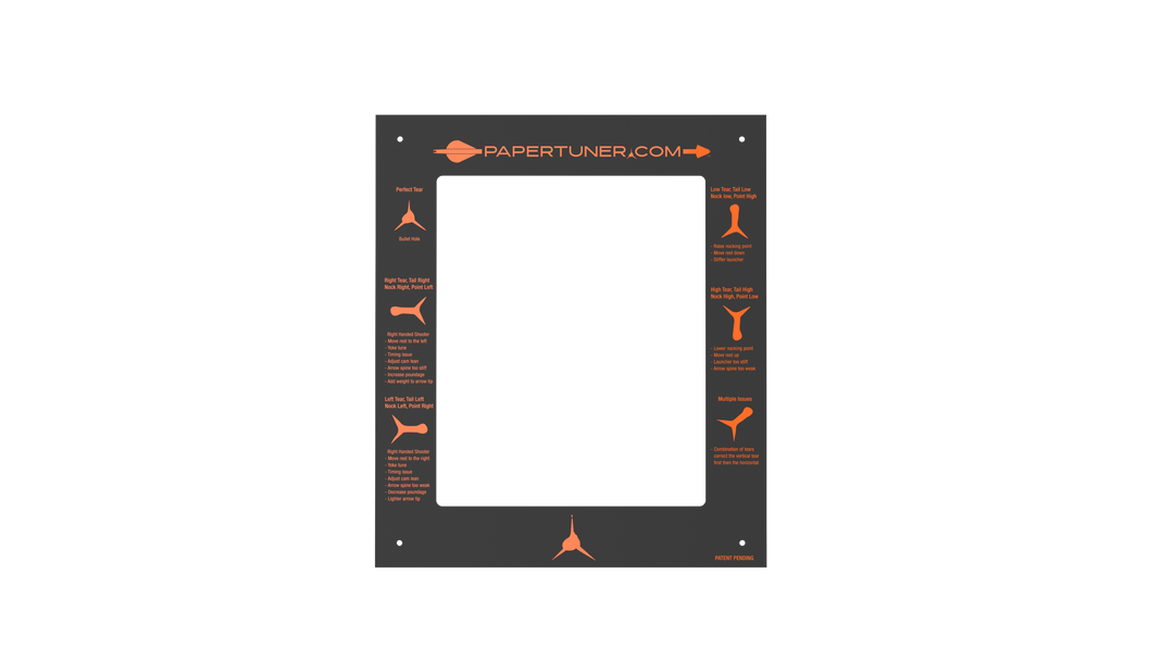 Archery Paper Tuner - Orange Frame