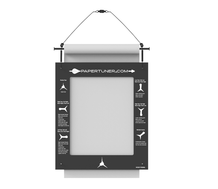 White Archery Paper Tuner With Magnets