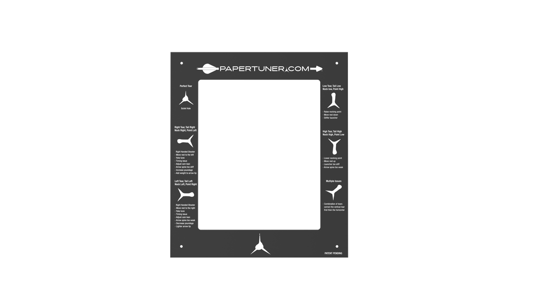 Archery Paper Tuner - White Frame