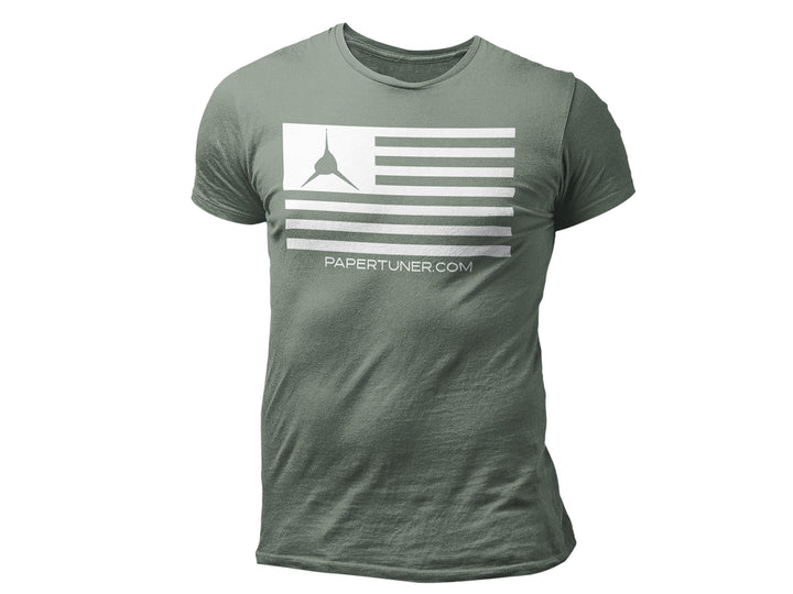 Green Paper Tuner Flag T-Shirt