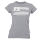 Womans Grey Paper Tuner Flag T-Shirt