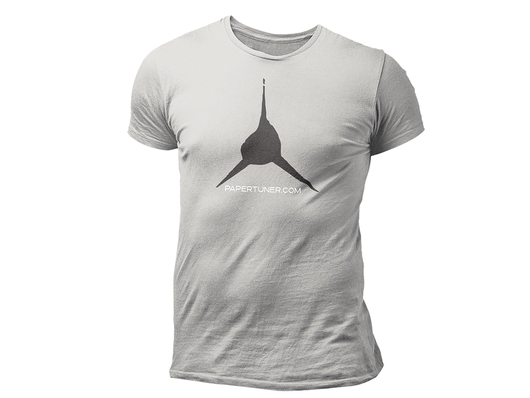 Light Grey Bullet Hole Paper Tuner T-Shirt