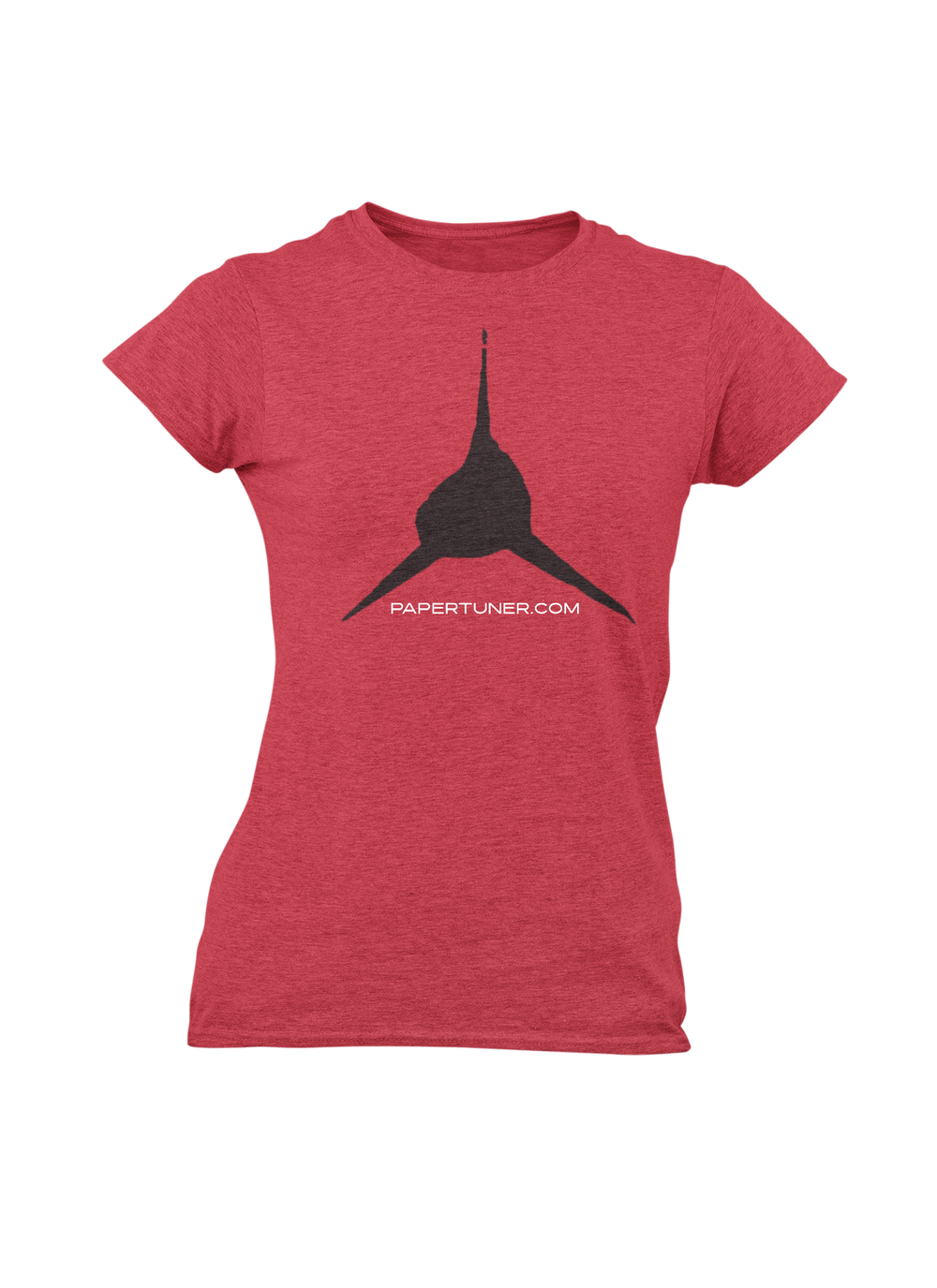 Womans Red Bullet Hole Paper Tuner T-Shirt